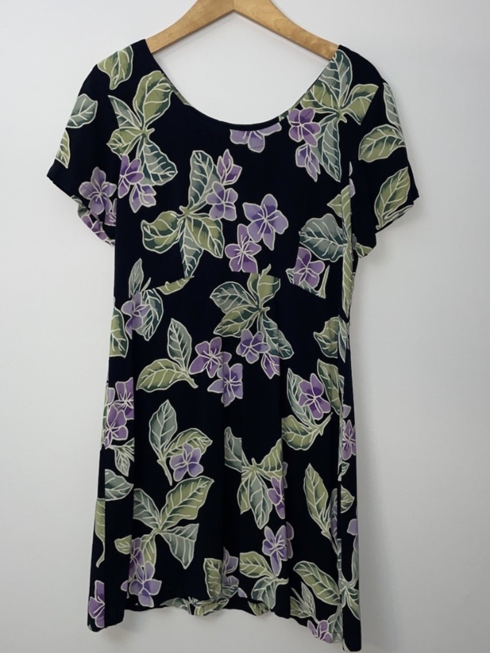 Back East Back Floral Shift Dress S Garden Artsy Resort Floral Hawaiian